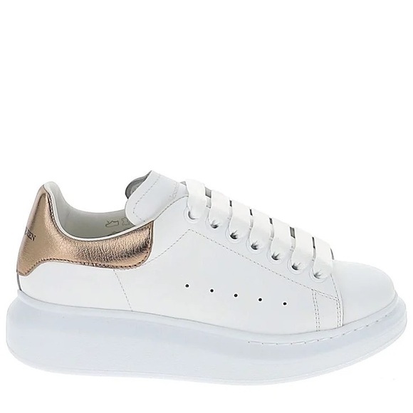 Alexander Macqueen Metallic Leather Sneaker